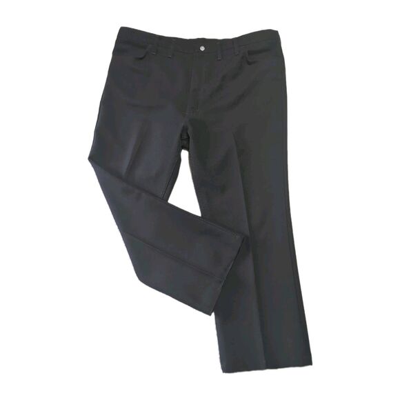 Wrangler Other - Wrangler 82BK Wrancher Dress Jeans Men’s 42x30 Solid Black Bootcut Stretch Pants